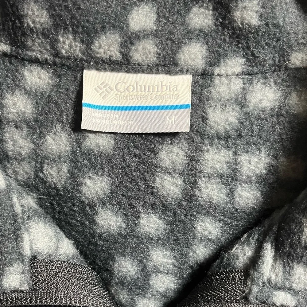 Columbia Charcoal/ Light Gray Fleece Jacket - Picture 3 of 3